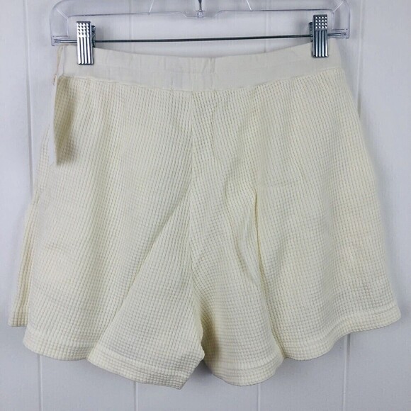 Anthropologie Lacausa Womens Cozy Dakota Shorts Panna Cotta X-Small - Picture 9 of 13